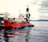 SRN6 craft operating with the Canadian Coastguard - Servicing the light of the Gulf Islands (submitted by Paul Brett).